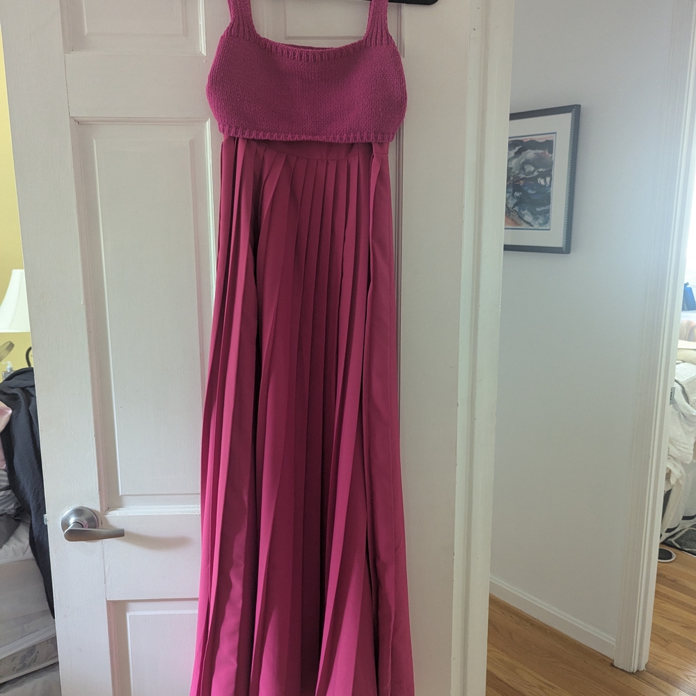 Anthropologie Pink Maxi Dress